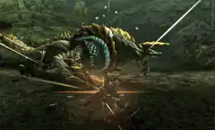 Rajang uses Golden Rage Burst
