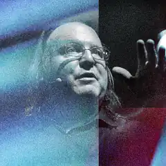 Paul Allen double exposure portrait