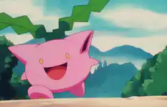 Clefairy smiling and laughing