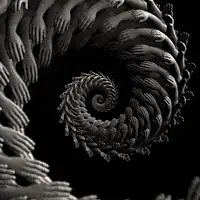 Spiral of hands