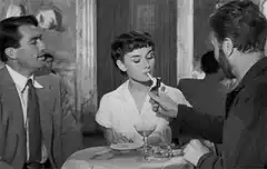 Audrey Hepburn smoking in Breakfast at Tiffany's