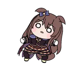 Chibi girl with fox tail