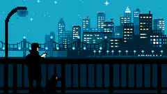 Pixel Art City Night Loop