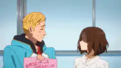 Man screams as woman's hair catches fire