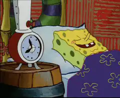 SpongeBob sleeping peacefully