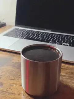 coffee cup on desk
