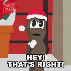 Poop in Santa Hat Hey That's Right