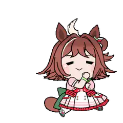 chibi horse girl dancing