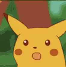 Pikachu looking surprised