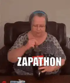 Woman opening soda bottle zapathon