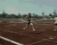Pole vaulter fails to clear the bar
