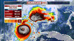 Hurricane Milton and Milton tracking map