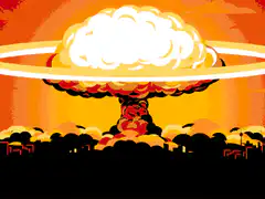 Pixel Art Nuclear Explosion