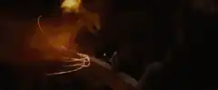 Gandalf falls into the abyss