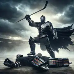 Batman hockey knight