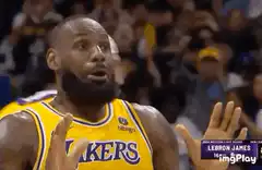 LeBron James confused reaction