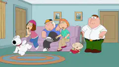 Brian vomits on the Griffin family