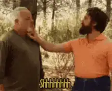 Dale Gribble shushes John Smith