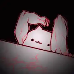 creepy muscular cat flexing