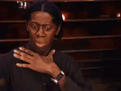Dave Chappelle shocked hand on chest