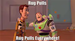 Buzz Lightyear Rug Pulls Everywhere