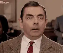 Rowan Atkinson shocked face