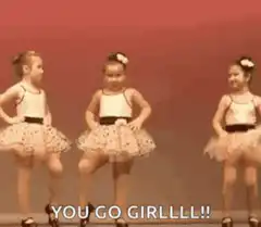 Toddler dancing confidently