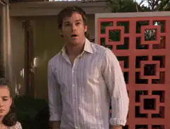 Michael C. Hall confused shrug