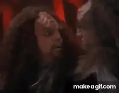 Klingon character headbutt