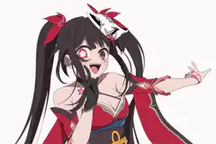 Yoimiya excited pose