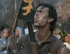 Mel Gibson as William Wallace screaming