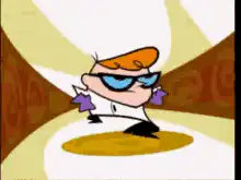 Dexter dancing in cool sunglasses