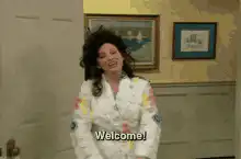 Carrie Fisher Welcome GIF
