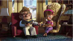 Carl and Ellie reading books in Up