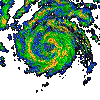 Hurricane radar animation