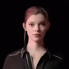 Woman makes loser hand gesture