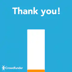Crowdfunder thank you progress bar