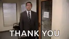 Michael Scott Thank You Bow