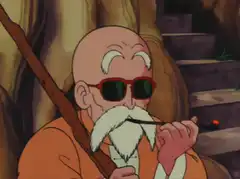 Master Roshi smoking a pipe