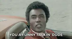 You a funny talkin' dude