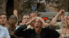 Larry David crowd cheering