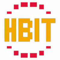 Habit logo with moving blocks