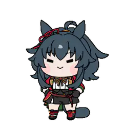 chibi horse girl standing