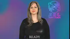 ASL sign for READY