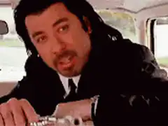 Jules Winnfield shoots out the back window