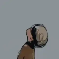 anime boy head tilt