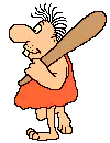 caveman walking with club