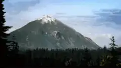 mountain erupting volcano