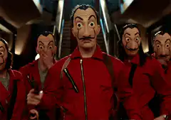 Money Heist Dali Masks Walking