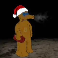 Bitcoin Bear Christmas Lightning